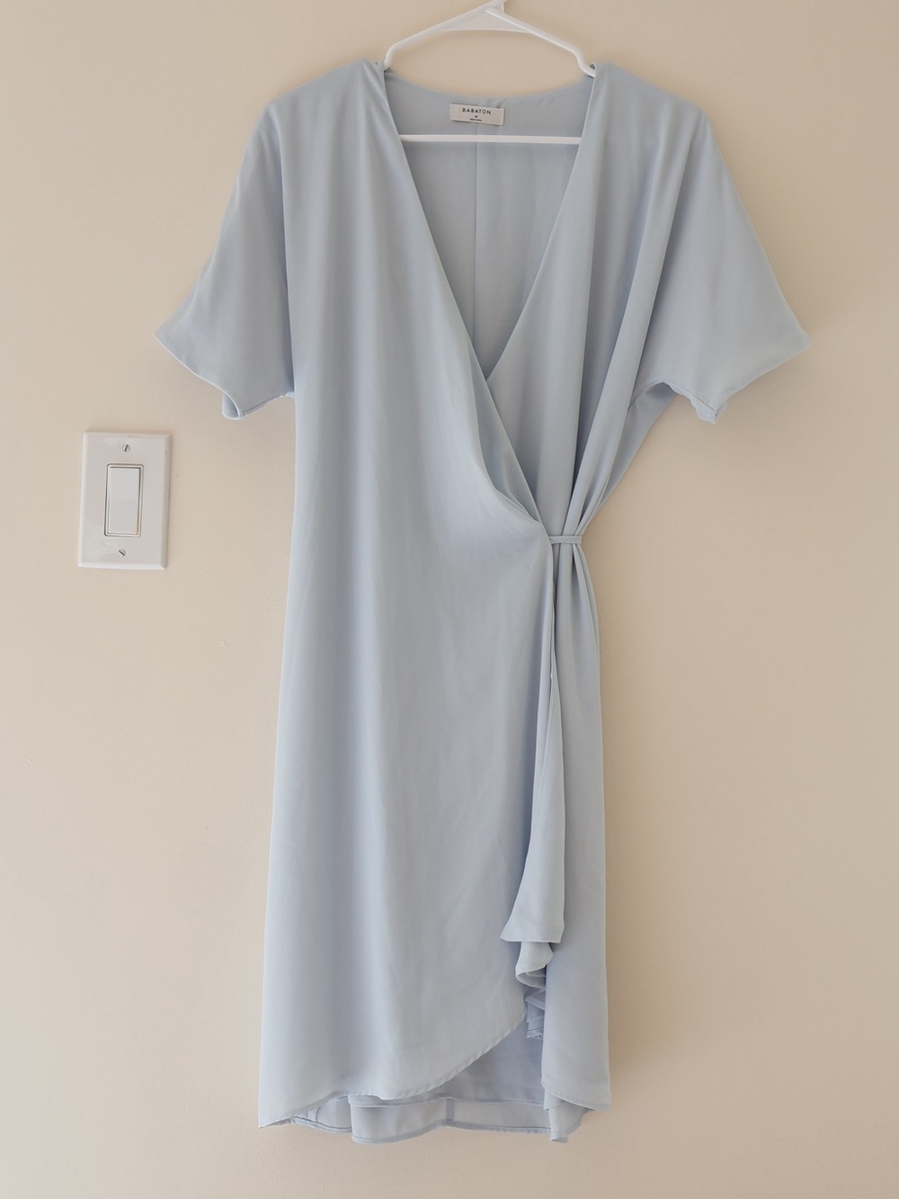 NWT Aritzia Barton Wallace Chiffon Full Wrap Knee Length Tie Waist Medium Boho